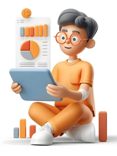 SEO specialist checking campaign results on a tablet